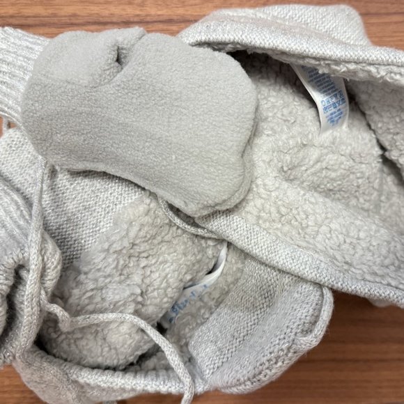 NEW Okaidi Baby Girl obaidi Hat Muffler Gloves Set Warm Lined 3T 3 Years Old - Picture 5 of 6